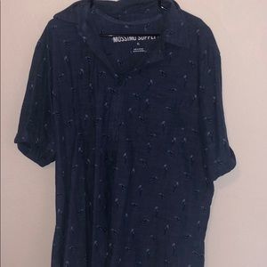 Mossimo Short Sleeved Toucan Button Down